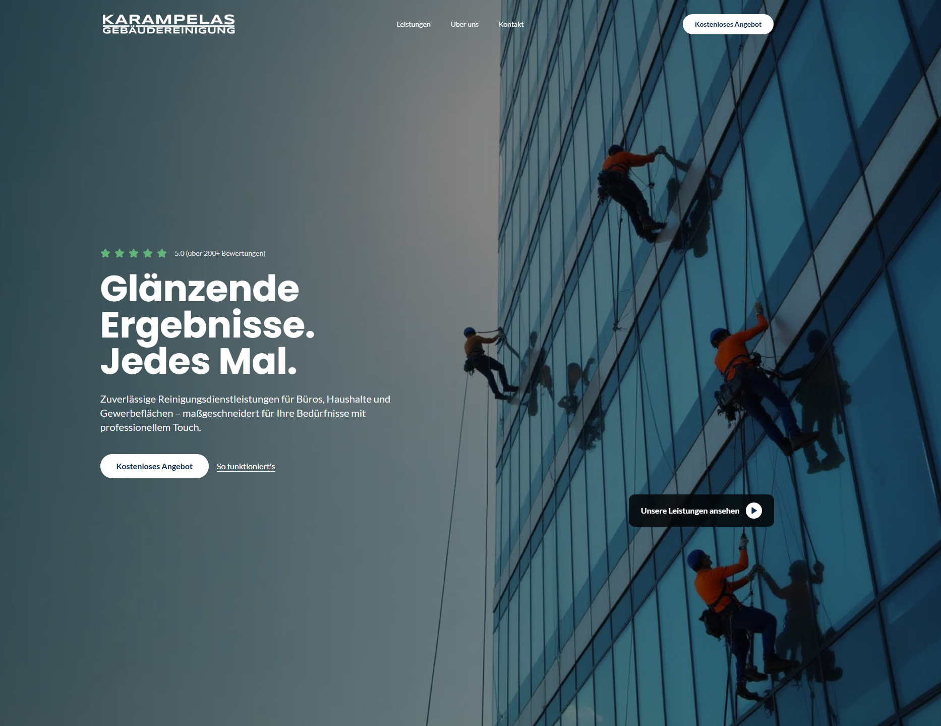 Reinigungsunternehmen Website